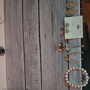 Silver and Gold Jewelry Set